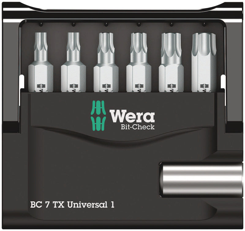 Wera 05056294001 Bit-Check 7 TX Universal 1, 7 pieces