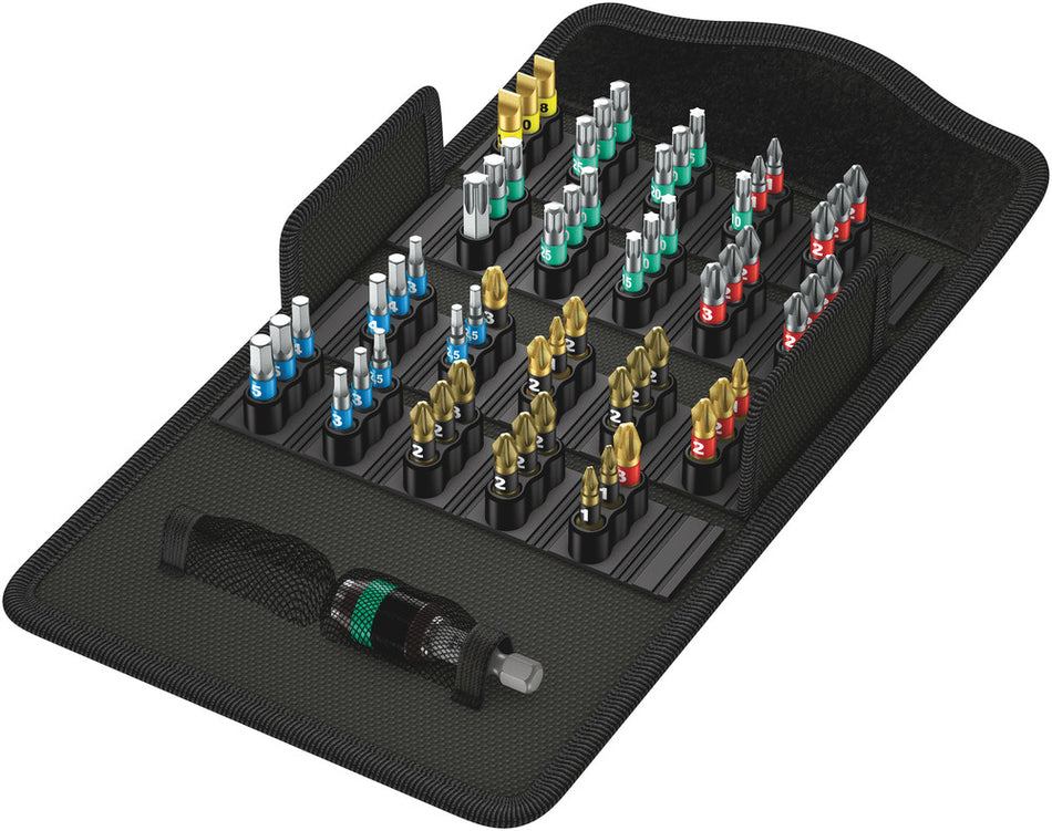 Wera 05057441001 Bit-Safe 61 BiTorsion 1, 61 pieces