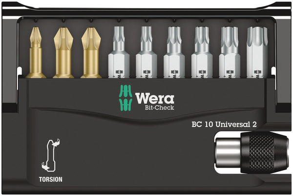 Wera 05134200001 Bit-Check 10 Universal 2, 10 pieces