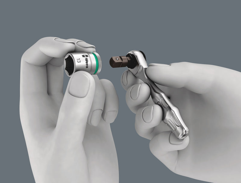 Wera 05073230001 8001 A Zyklop Mini 1 Bit Ratchet Ã‚Â¼" SB with Ã‚Â¼" drive, 2 pieces