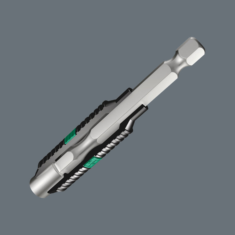 Wera 05073420001 897/4 R SB Rapidaptor BiTorsion Universal Bit Holder, 1/4" x 75 mm