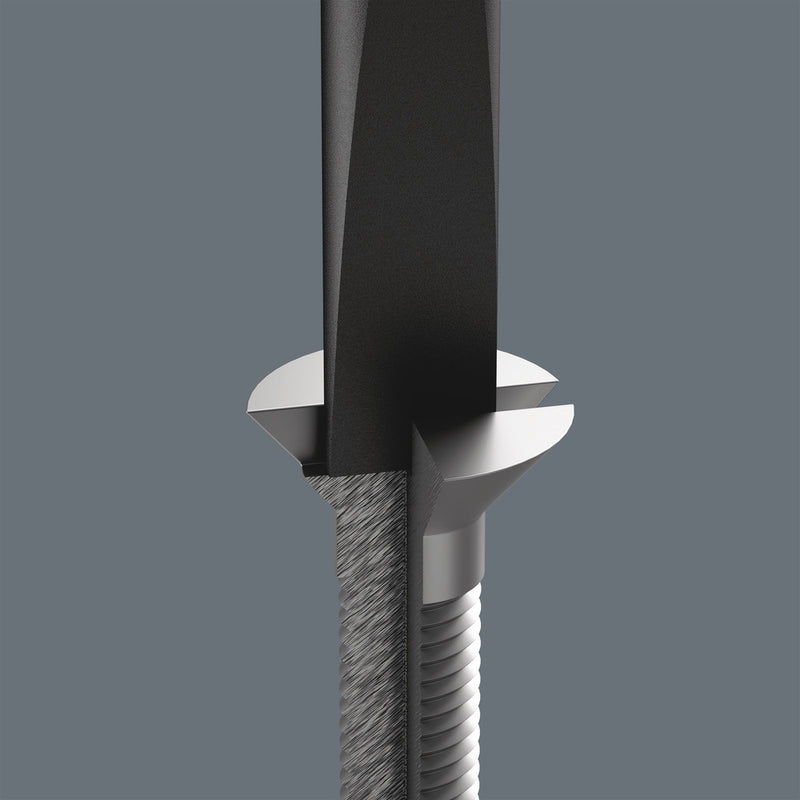 Wera 05118008001 2035 Screwdriver for slotted screws for electronic applications, 0.40 x 2.5 x 80 mm