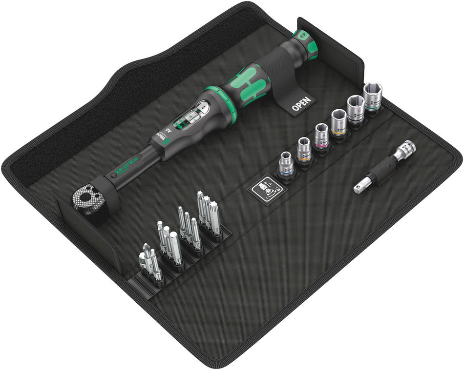 Wera 05130110001 Click-Torque A 6 Set 1, 2.5-25 Nm, 20 pieces