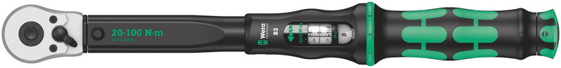 Wera 05075611001 Click-Torque B 2 torque wrench with reversible ratchet, 20-100 Nm, 3/8" x 20-100 Nm