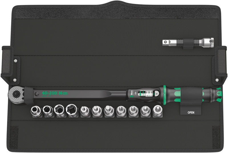 Wera 05075680001 Click-Torque C 3 Set 1, 40-200 Nm, 13 pieces