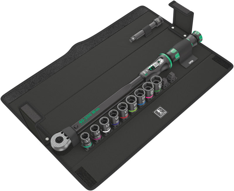 Wera 05075681001 Click-Torque C 3 set 2 for cement screwdriving, 40-200 Nm, 11 pieces