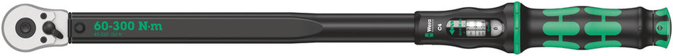 Wera 05075623001 Click-Torque C 4 torque wrench with reversible ratchet, 60-300 Nm, 1/2" x 60-300 Nm