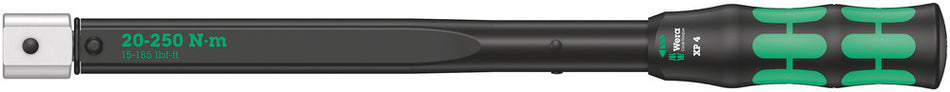 Wera 05075673001 Click-Torque XP 4 pre-set adjustable torque wrench for insert tools, 20-250 Nm, 20 Nm, 14x18 x 20.0 Nm x 20-250 Nm