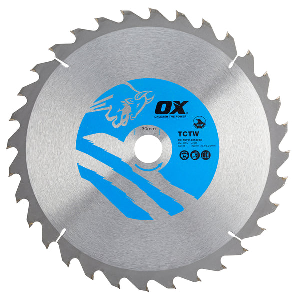 OX Tools OX-TCTW-3053032 Wood Cutting Circular Saw Blade 305/30mm, 32 Teeth ATB