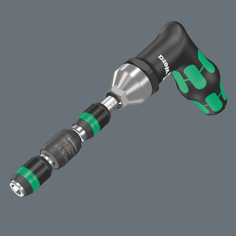 Wera 05052501001 889/4/1 F Rapidaptor free-running bit holder for torque screwdrivers with pistol handle, 1/4" x 64 mm