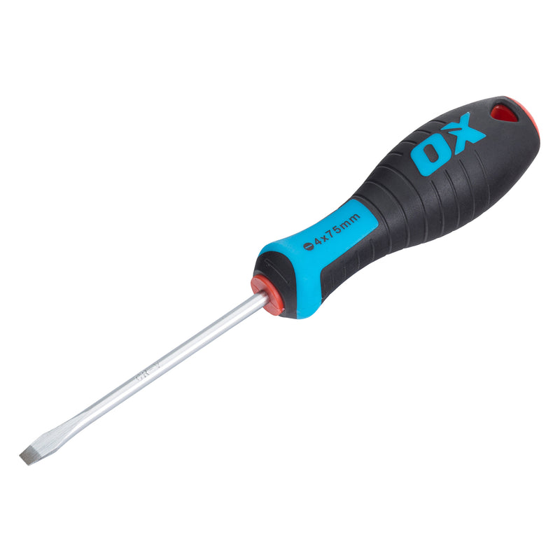 OX Tools OX-P362275 Pro Slotted Flared Screwdriver 75x4mm