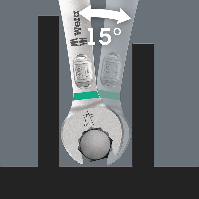Wera 05020228001 6003 Joker 4 Set 1 Ring spanner set, 4 pieces