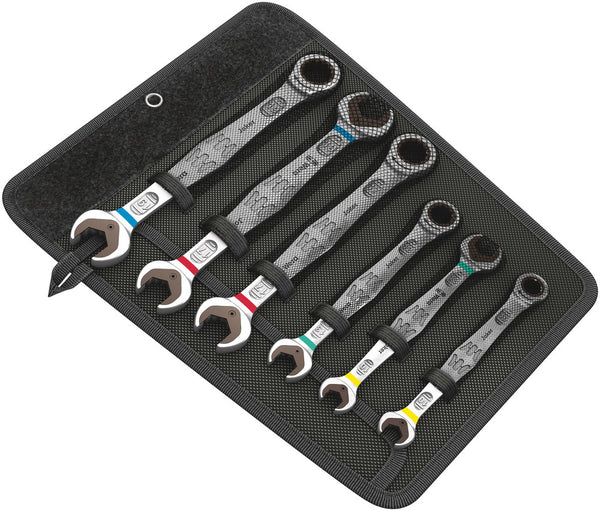 Wera 05020022001 6000/6002 Joker 6 Set 1 Set of ratcheting combination / double open-ended wrenches, 6 pieces