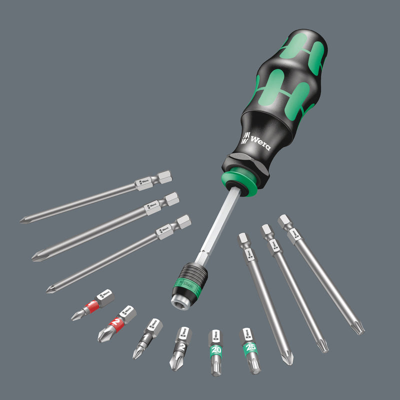 Wera 05051017001 Kraftform Kompakt 20 Tool Finder 2 with pouch, 13 pieces