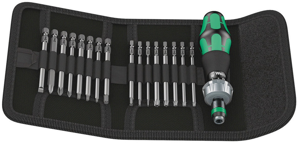 Wera 05051041001 Kraftform Kompakt 60 RA, Imperial, 17 pieces