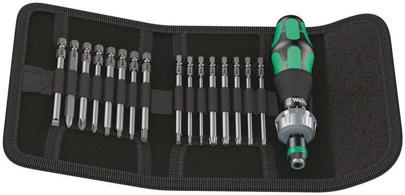 Wera 05051041001 Kraftform Kompakt 60 RA, Imperial, 17 pieces