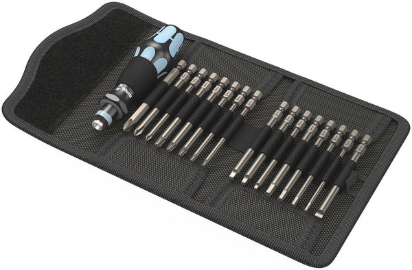 Wera 05071117001 Kraftform Kompakt 60, stainless, Imperial, 17 pieces