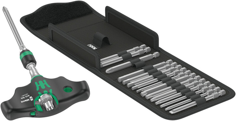 Wera 05057473001 Kraftform Kompakt 400 RA Imperial Set 1, 17 pieces