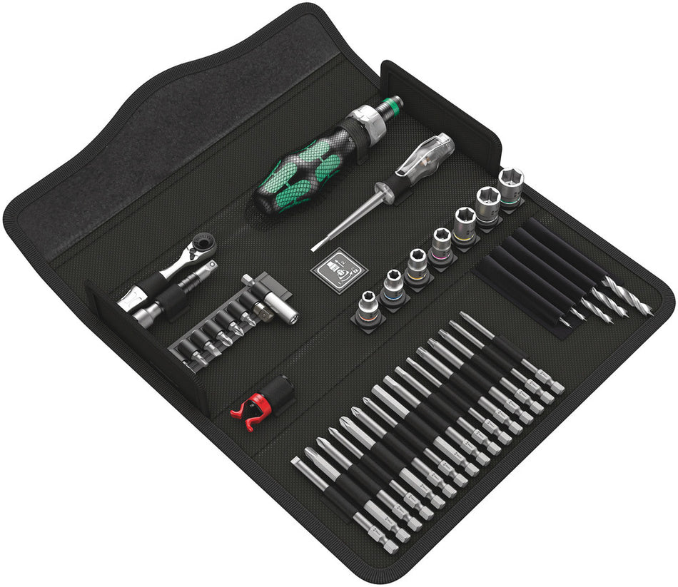 Wera 05135939001 Kraftform Kompakt H 1 Woodcraft, 41 pieces
