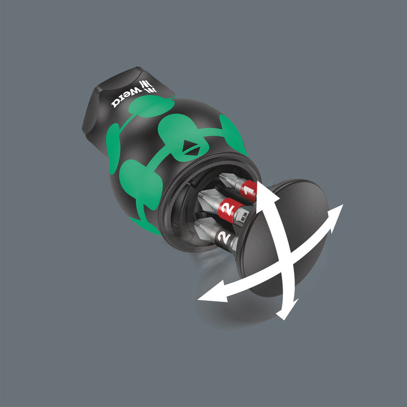 Wera 05008874001 Kraftform Kompakt Stubby magazine 2, 6 pieces