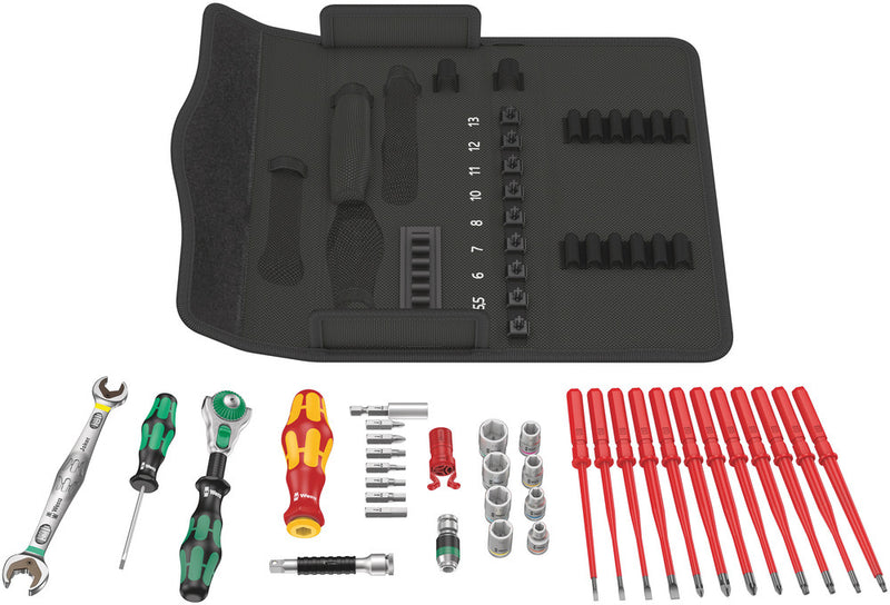 Wera 05135870001 Kraftform Kompakt W 2 Maintenance, 35 pieces