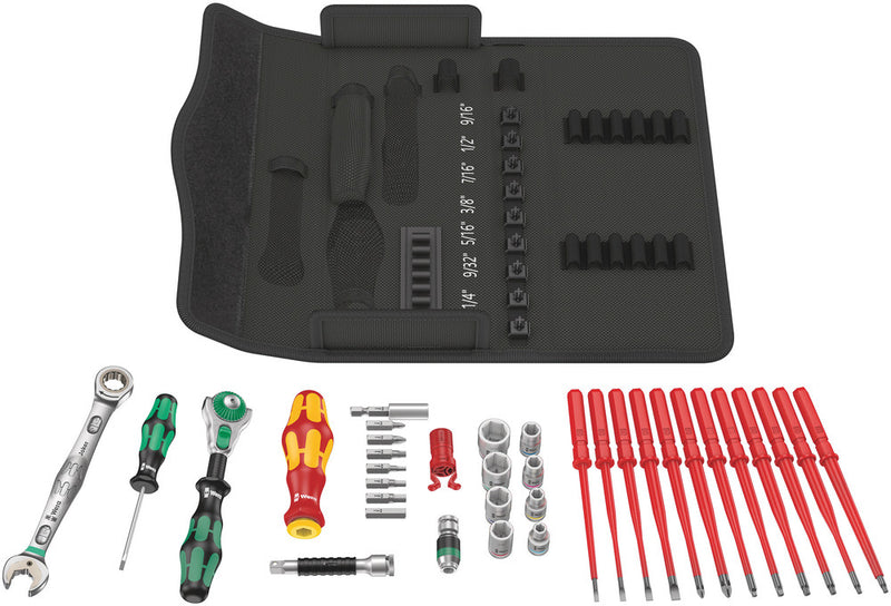 Wera 05135871001 Kraftform Kompakt W Imperial 1 Maintenance, 35 pieces