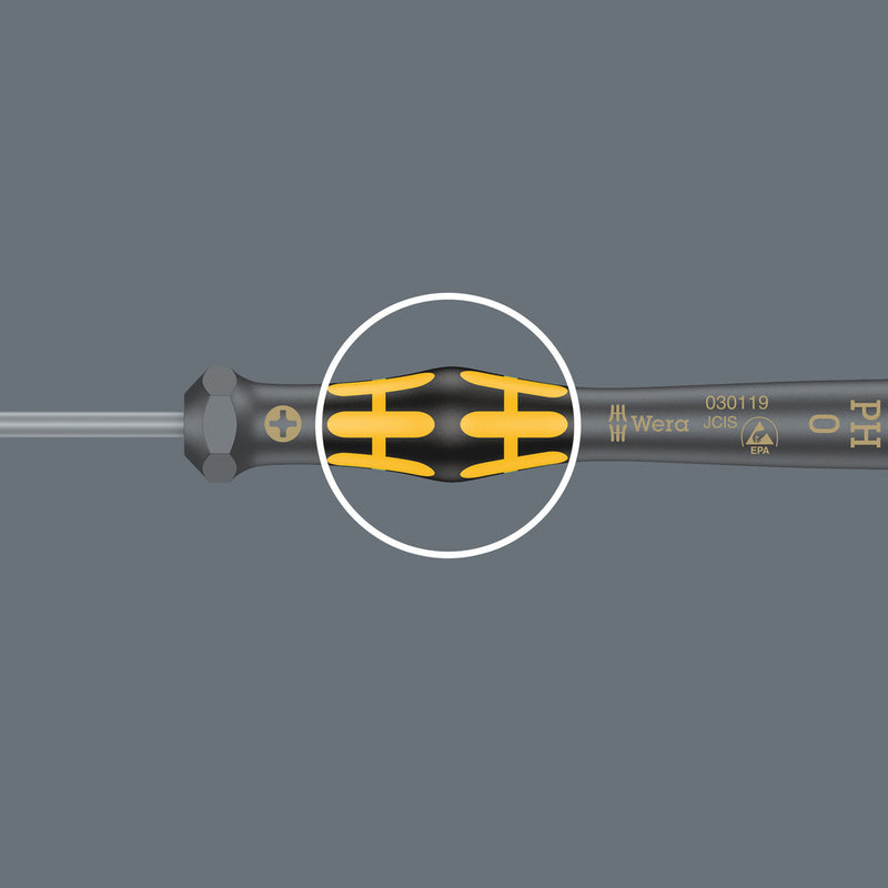 Wera 05030402001 1567 TORXÃ‚Â® HF ESD Kraftform Micro screwdriver with holding function for TORXÃ‚Â® screws, TX 6 x 40 mm