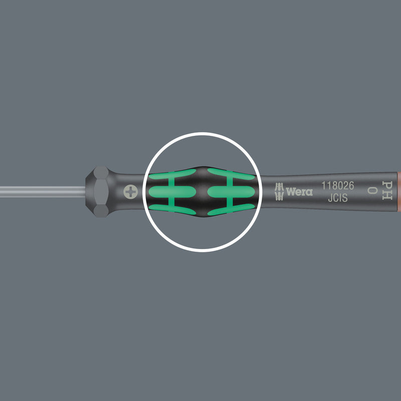 Wera 05118072001 2054 Screwdriver for hexagon socket screws for electronic applications, 3 x 60 mm
