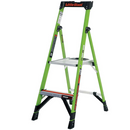 TB Davies Little Giant 2440407 Mighty Lite Hi-Viz Green GRP Fibreglass Step Ladders