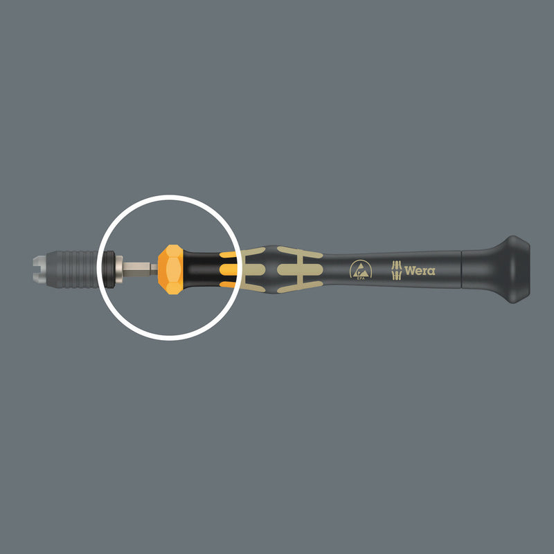 Wera 05074810001 1460 ESD Kraftform Micro pre-set adjustable torque screwdrivers (0.02-0.11 Nm) with quick-release chuck, 1461 ESD x 0.050 Nm