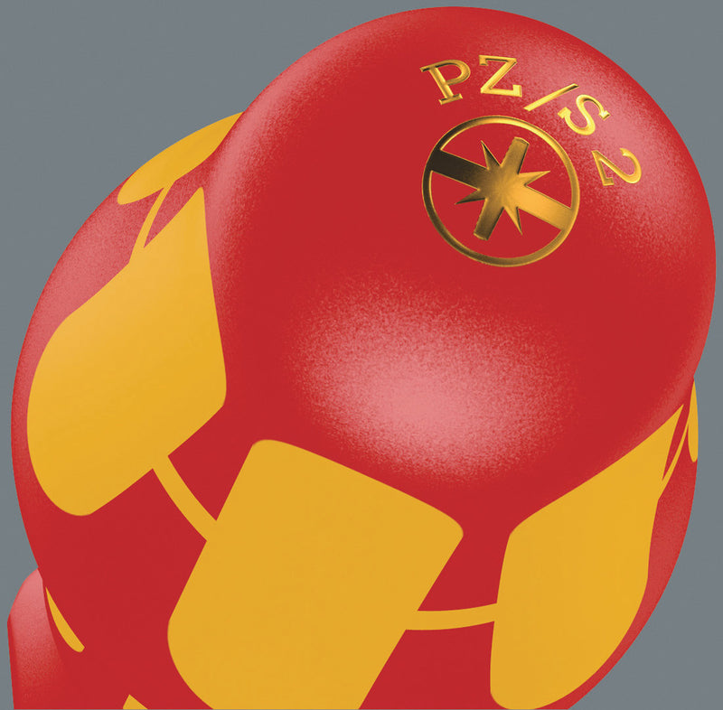 Wera 05020132001 165 iSS PZ/S VDE Insulated screwdriver with reduced blade diameter for PlusMinus screws (Pozidriv/slotted),