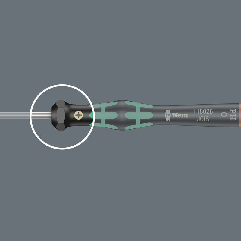 Wera 05118072001 2054 Screwdriver for hexagon socket screws for electronic applications, 3 x 60 mm