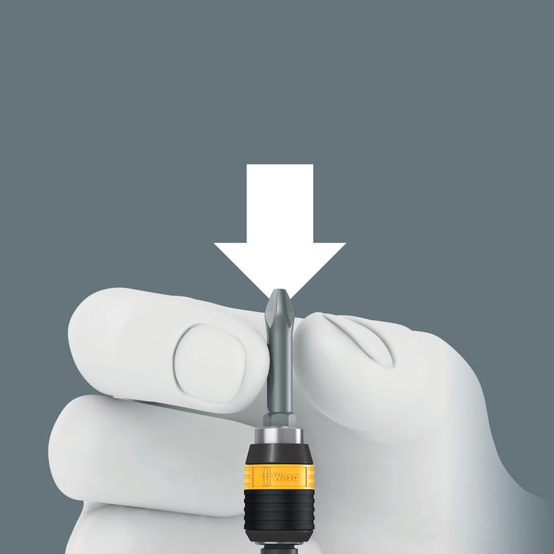 Wera 05074820001 Series 7400 ESD Kraftform pre-set, adjustable torque screwdrivers (0,1-1,5 Nm) with Rapidaptor quick-release chuck, handle size 89 mm, 7450 ESD x 0.1 Nm x 0.1-0.34 Nm