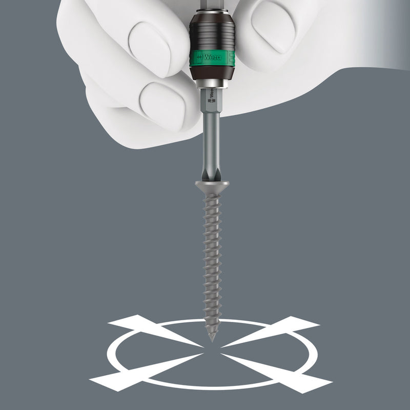 Wera 05073541001 817 R SB Bitholding screwdriver with Rapidaptor quick-release chuck, 1/4" x 133 mm