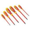 Sealey AK6122 Screwdriver Set 6pc VDE Approved