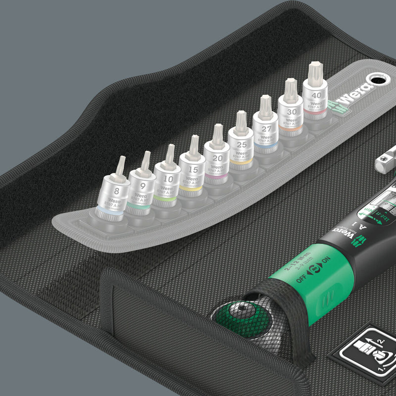 Wera 05075831001 Safe-Torque A 1 Imperial Set 1, 1/4" square head drive, 2-12 Nm, 10 pieces