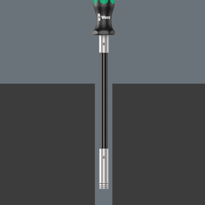 Wera 05028161001 393 S Bitholding screwdriver extra slim with flexible shaft, 1/4" x 173.5 mm