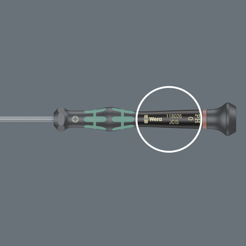 Wera 05118006001 2035 Screwdriver for slotted screws for electronic applications, 0.40 x 2 x 60 mm