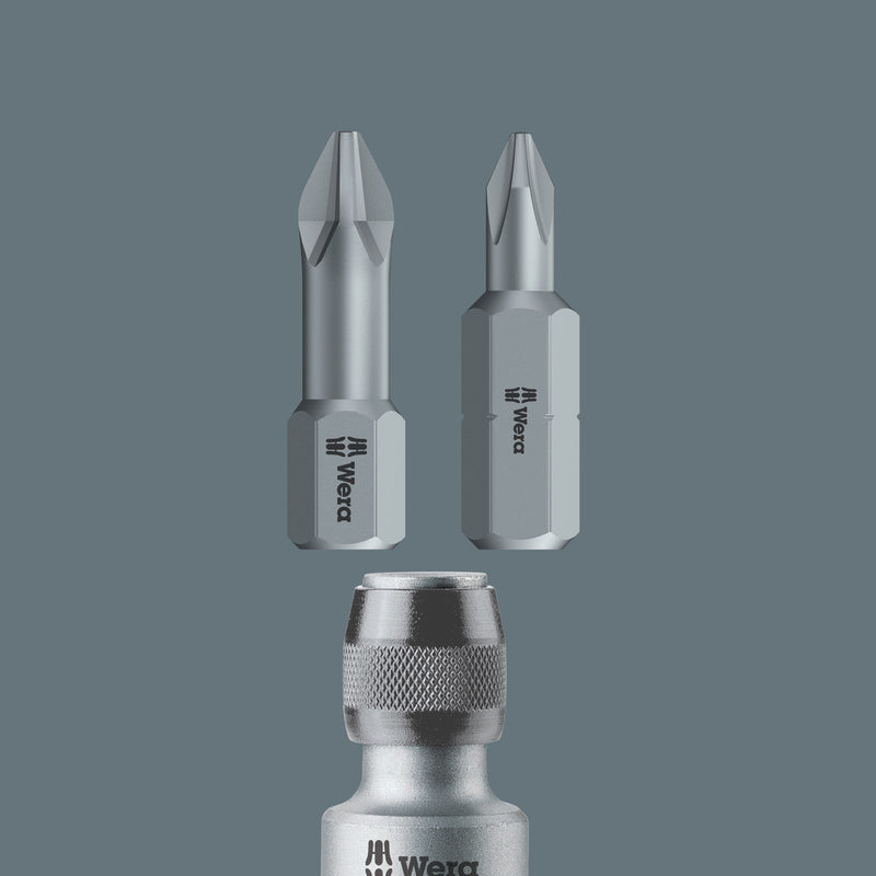Wera 05042760001 784 C 1/2" Adaptor with quick-release chuck, 784 C/1 x 1/4" x 50 mm