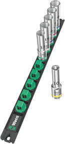 Wera 05005470001 Magnetic socket rail C Deep 1 socket set, 1/2" drive, 6 pieces
