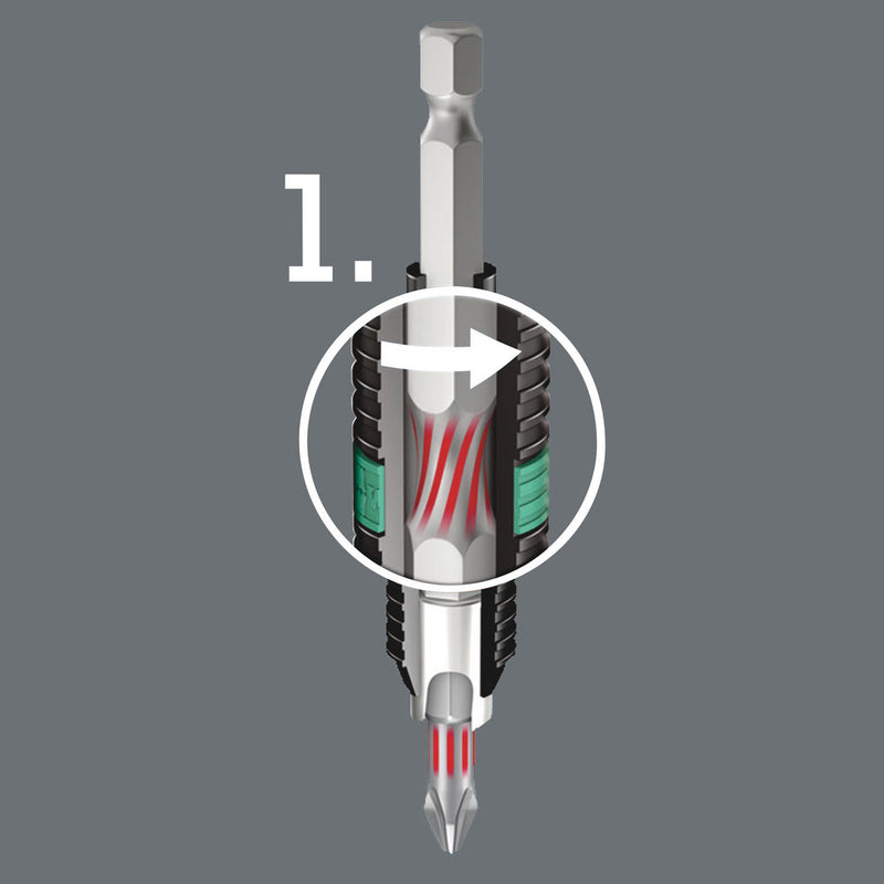 Wera 05056064001 800/1 BTZ bits, 0.8 x 5.5 x 25 mm