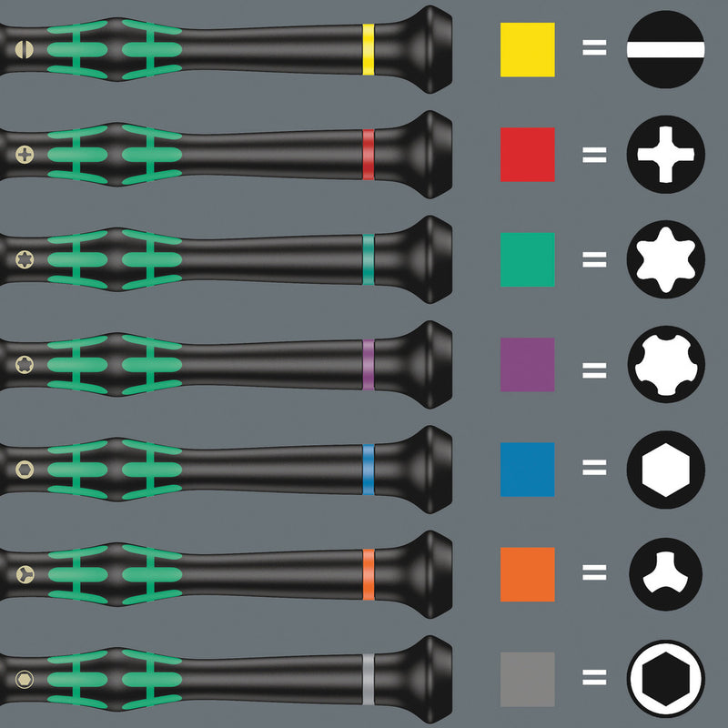 Wera 05073677001 Kraftform Micro 12 Electronics 1 Screwdriver set for electronic applications, 12 pieces