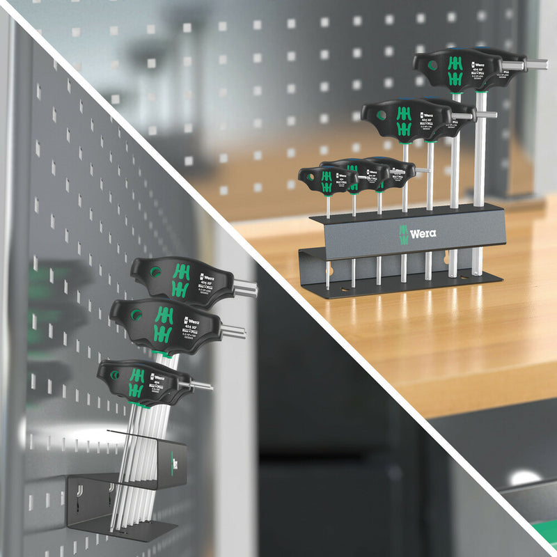 Wera 05023453001 454/7 HF Set 2 Screwdriver set T-handle Hex-Plus screwdrivers with holding function, 7 pieces