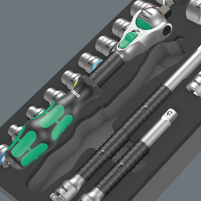 Wera 05150111001 9721 Foam insert 8000 B Zyklop 3/8" ratchet set 1, 23 pieces