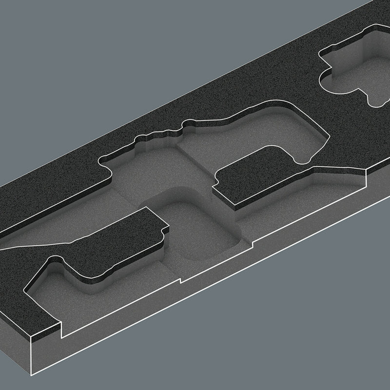 Wera 05150140001 9740 Foam insert L-key set 1, 20 pieces