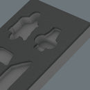 Wera 05137340001 9840 Foam insert L-key set 1, empty, 172 x 30 x 392 mm