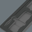 Wera 05137350001 9850 Foam insert Kraftform Kompakt and Tool-Check PLUS set 1, empty, 172 x 30 x 392 mm