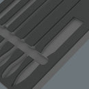 Wera 05137383001 9883 Foam insert PFERD file set 1, empty, 344 x 30 x 392 mm