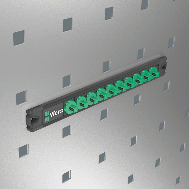 Wera 05136420001 9600 Magnetic socket rail, 1/4", empty, 30 x 270 mm