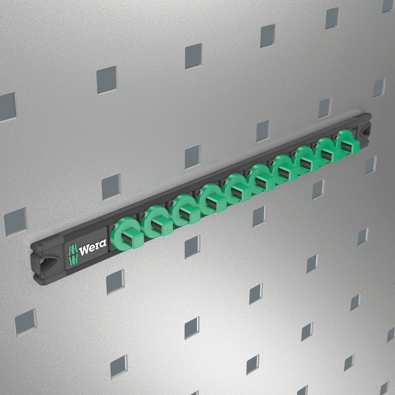 Wera 05136421001 9601 Magnetic socket rail, 3/8", empty, 30 x 340 mm